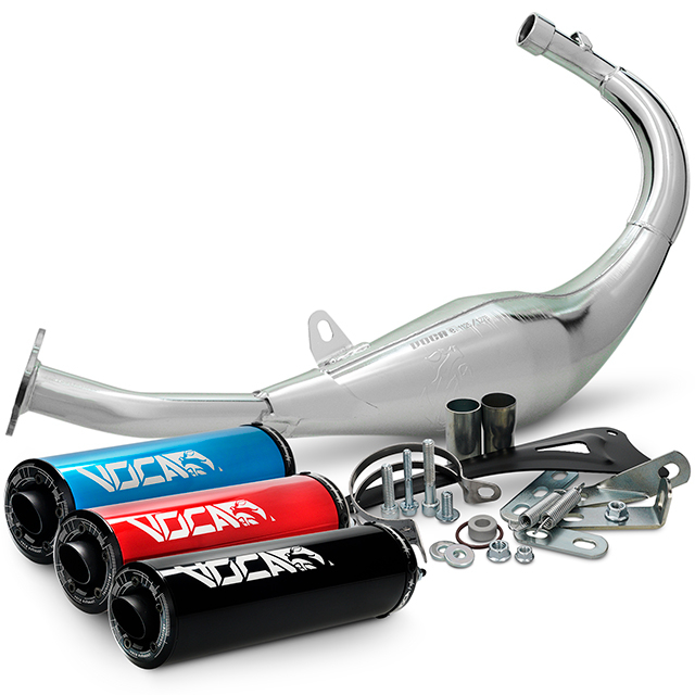 Exhaust VOCA Chromed 50/70cc (CE) Minarelli AM6