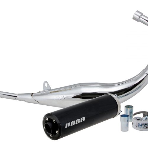 Pot d'échappement Chromed Noir 50/70cc CE DERBI