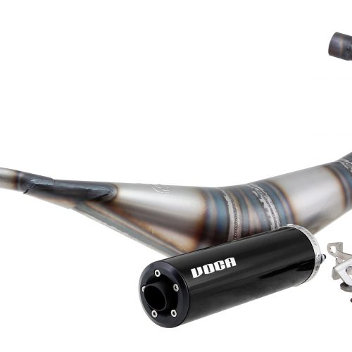 Pot d'échappement Warrior Noir 50/70cc CE DERBI