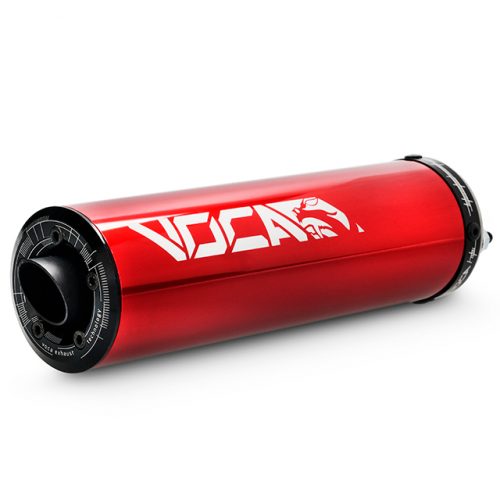 Voca aluminiun silencer in red