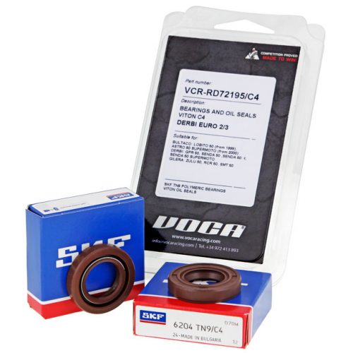 Crankshaft bearings VOCA C4, incl. oil seals Viton, Derbi E2/E3