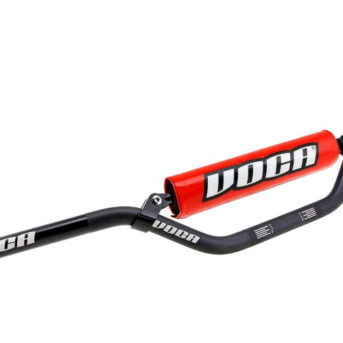handlebar voca racing cross 22 black with red protector