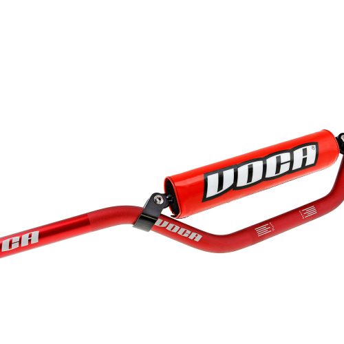 Manillar VOCA Cross, 22,2mm, rojo, protector rojo
